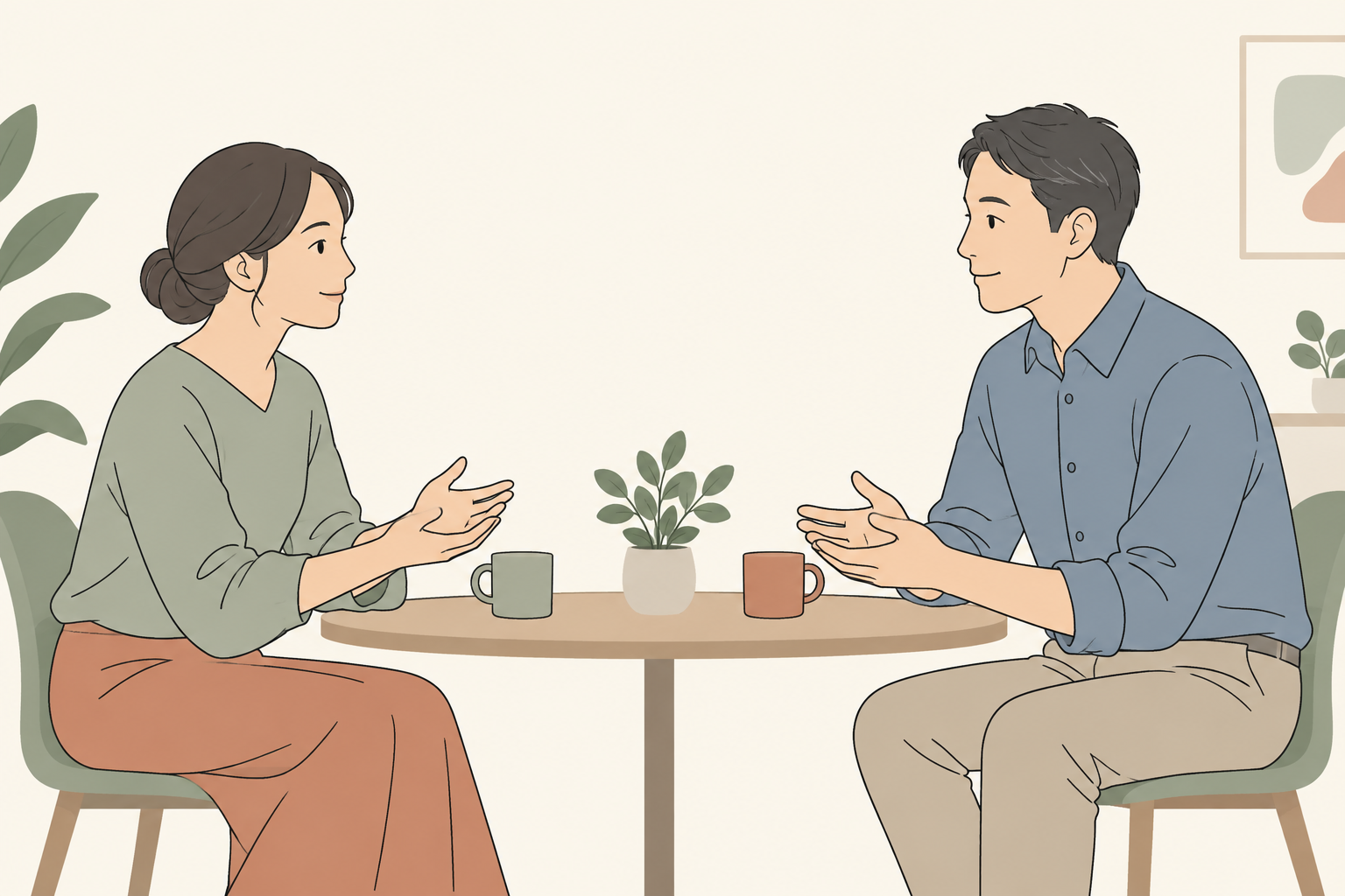 相手が難しいと感じる条件を聞くイメージ