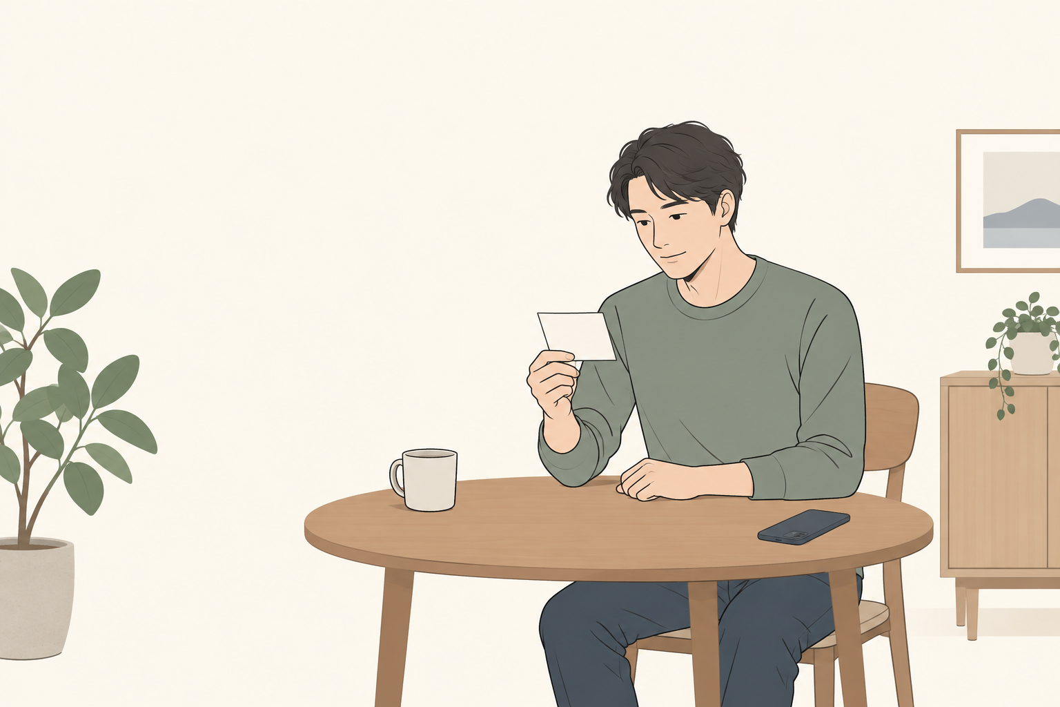 無料相談の前に聞きたいことを整理する人のイメージ